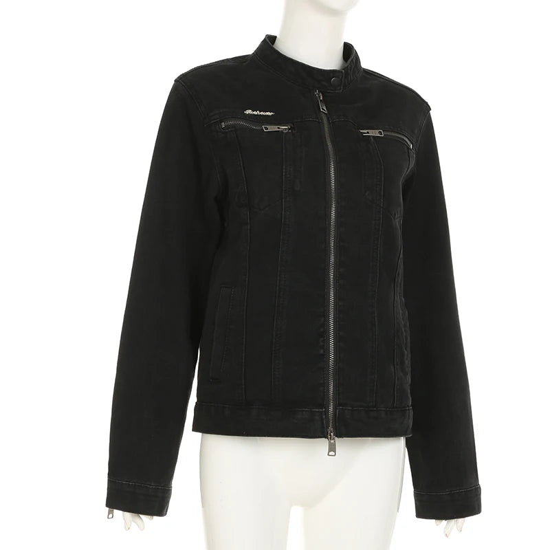 Double denim zipper
