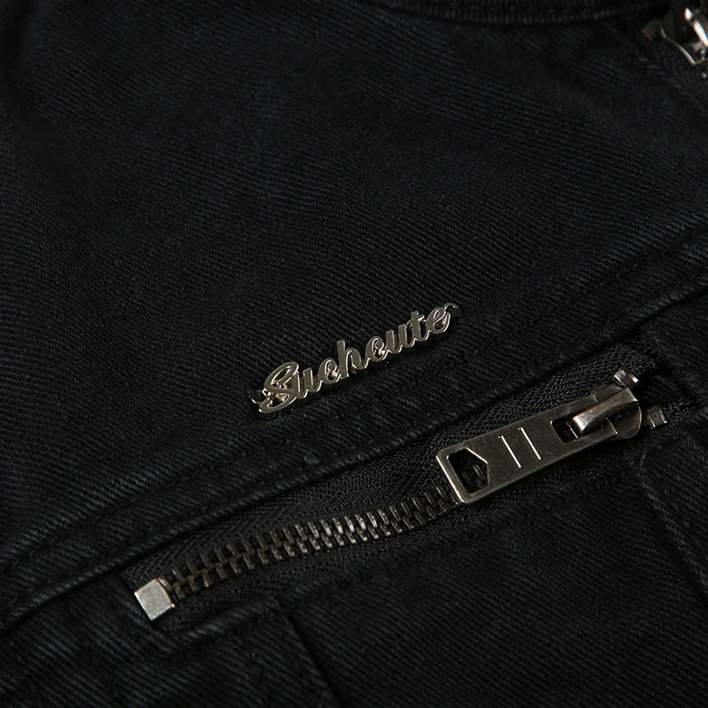 Double denim zipper