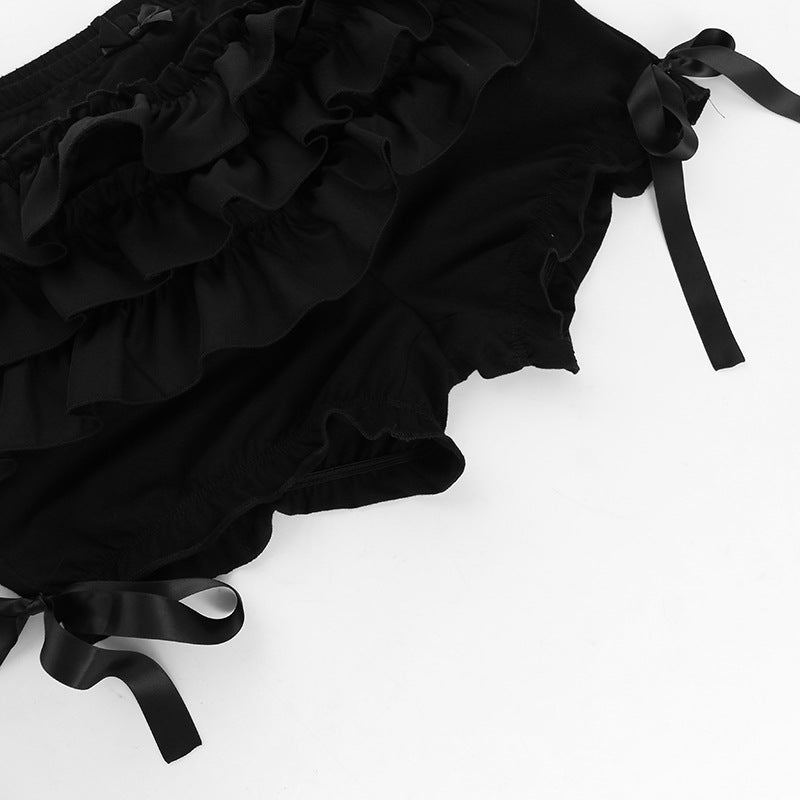 Pantalones cortos con volantes