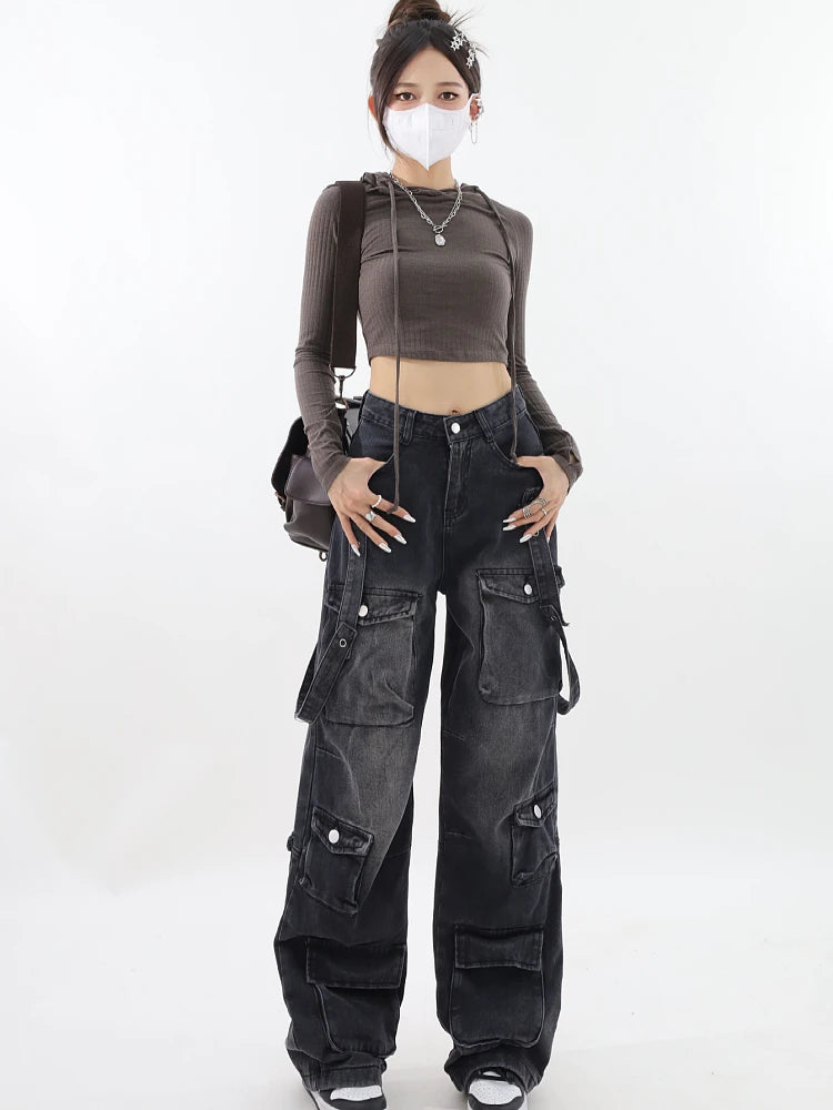 Baggy patchwork jeans