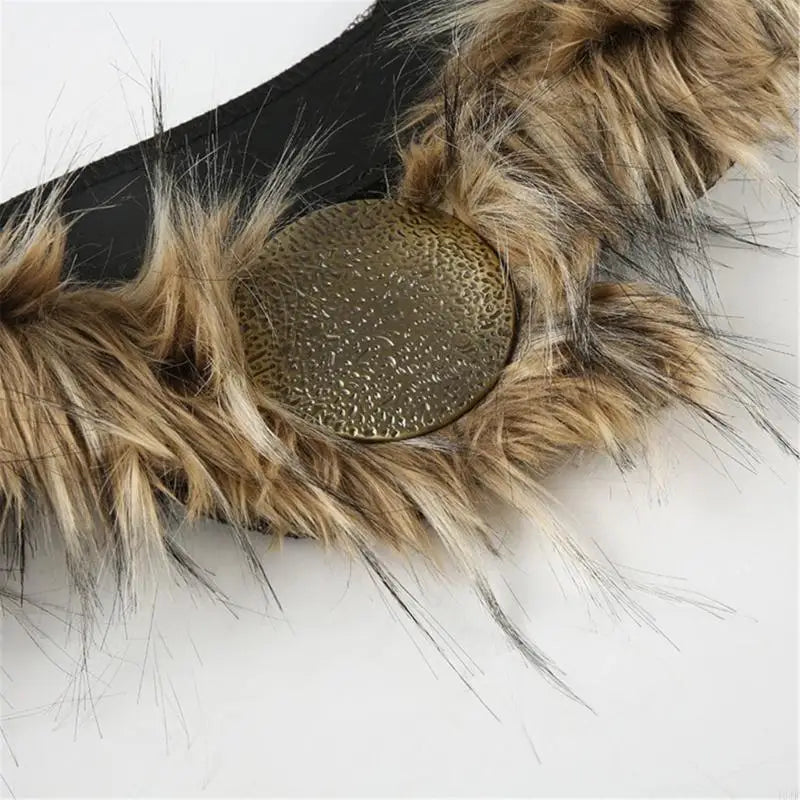 Fluffy Faux Fur Gürtel