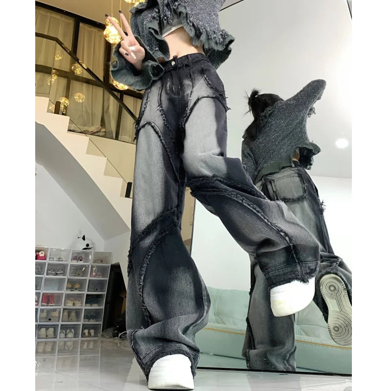 High waist thermal jeans