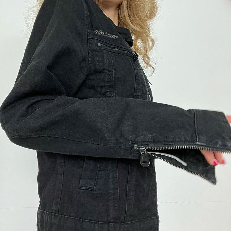Double denim zipper