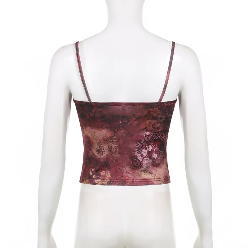 Floral Print Crop Top