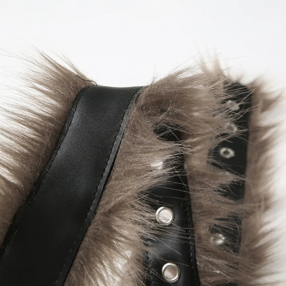 Faux Fur Belt