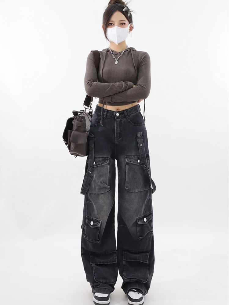 Baggy patchwork jeans