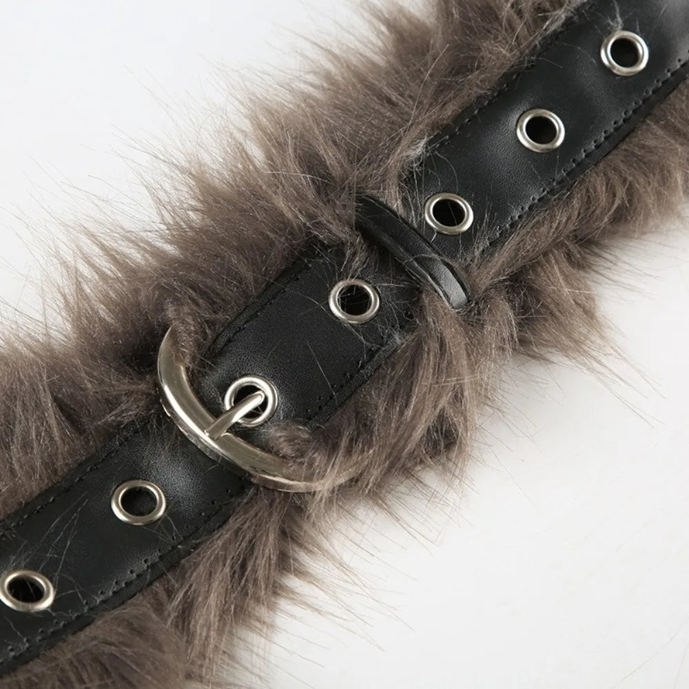 Faux Fur Belt