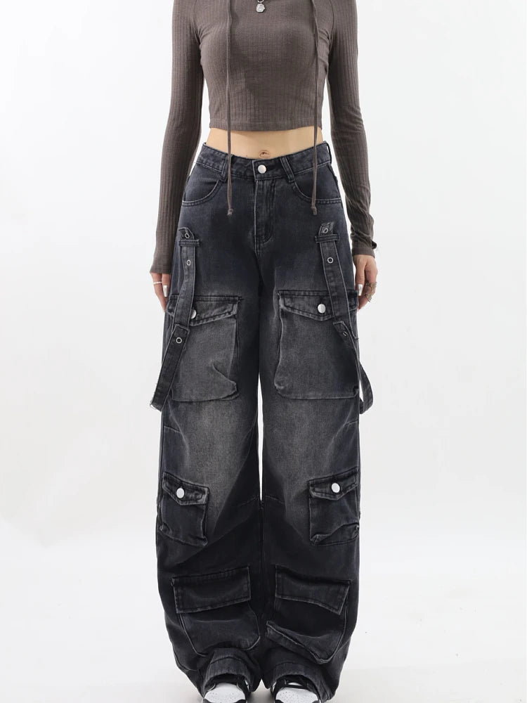 Baggy patchwork jeans