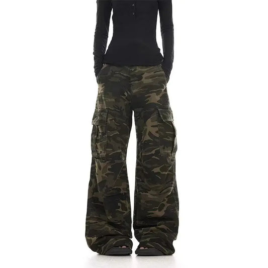 Camouflage-Hose mit geradem Bein
