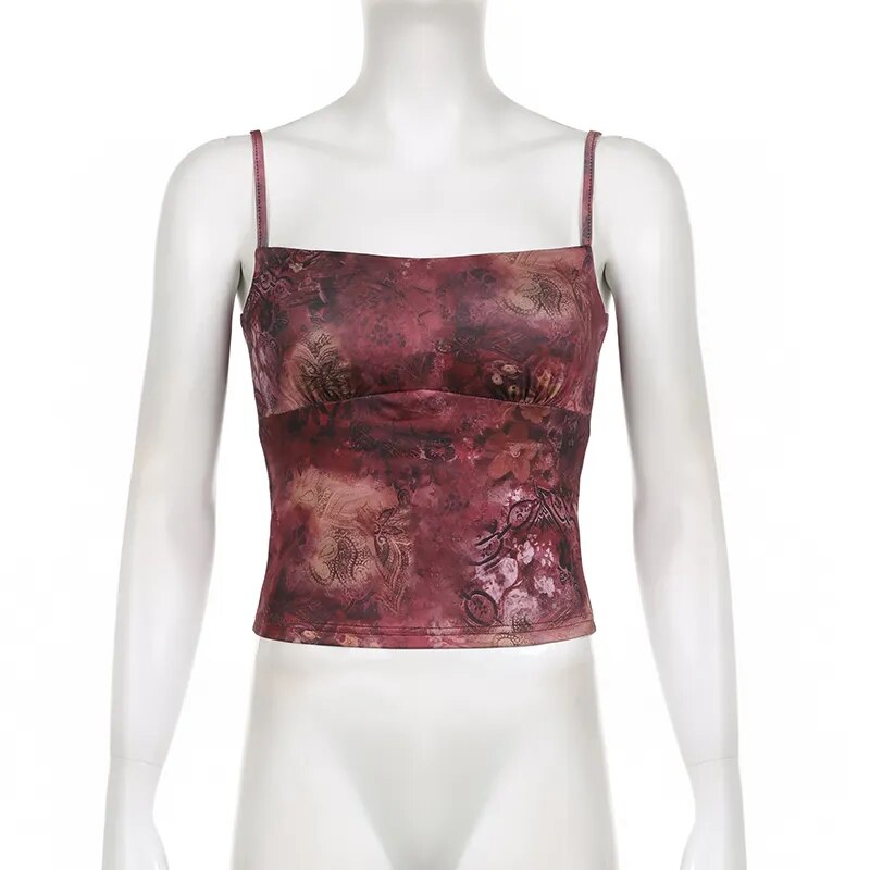 Floral Print Crop Top