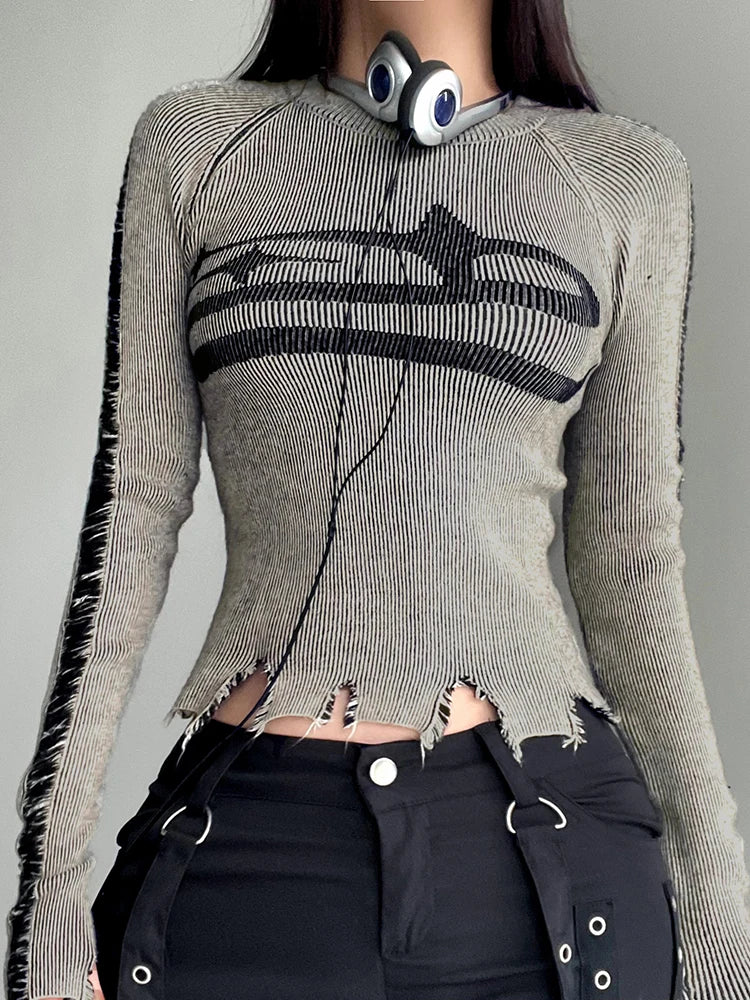 Ripped Harajuku long sleeve