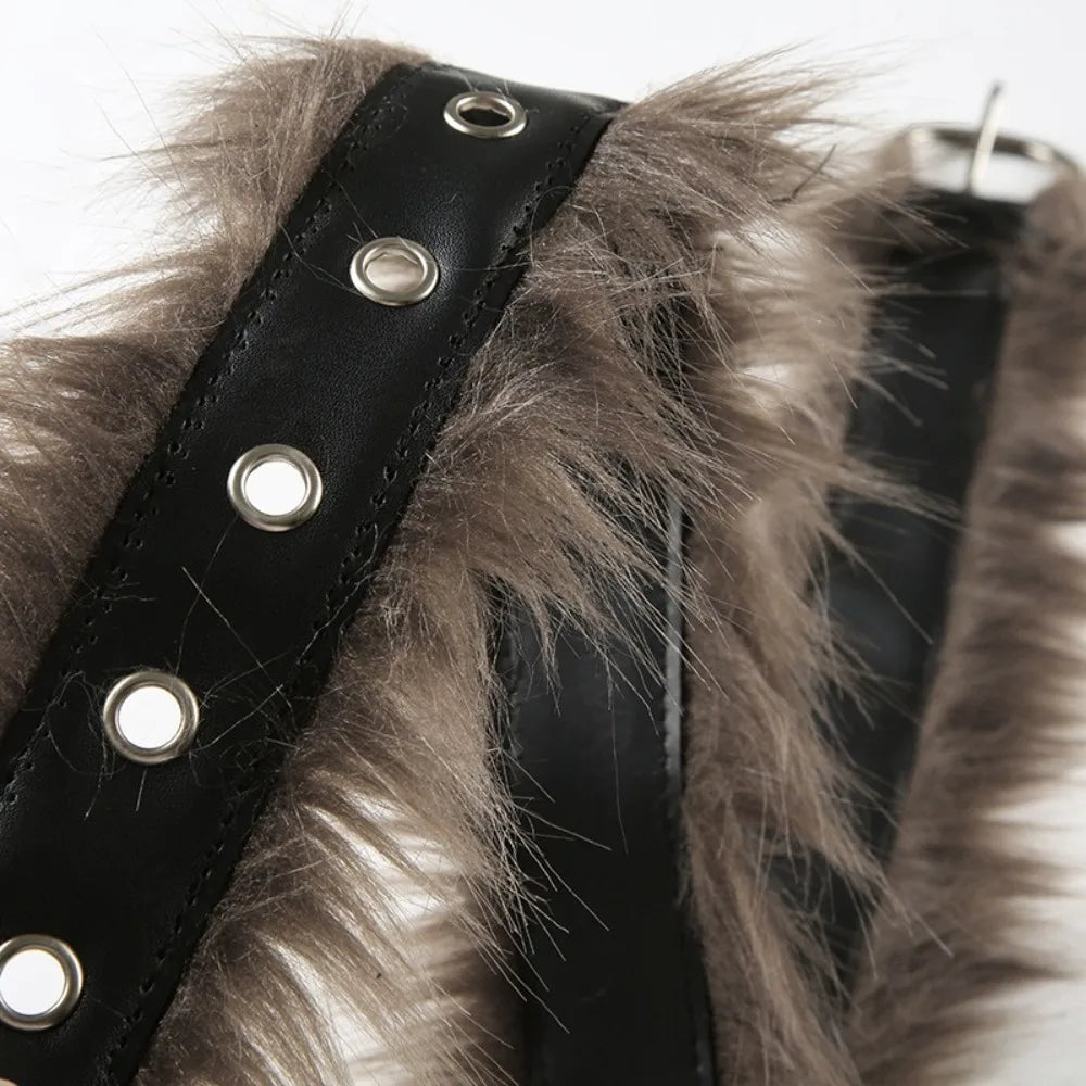 Faux Fur Belt