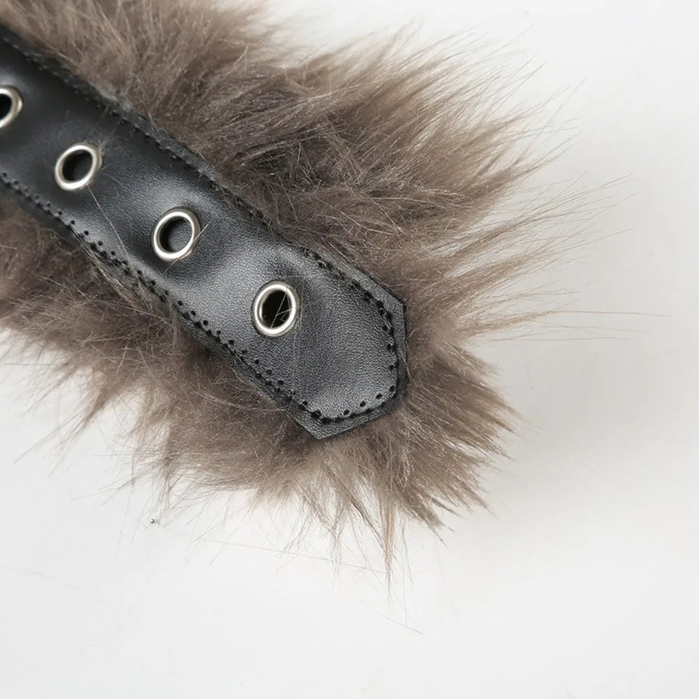 Faux Fur Belt