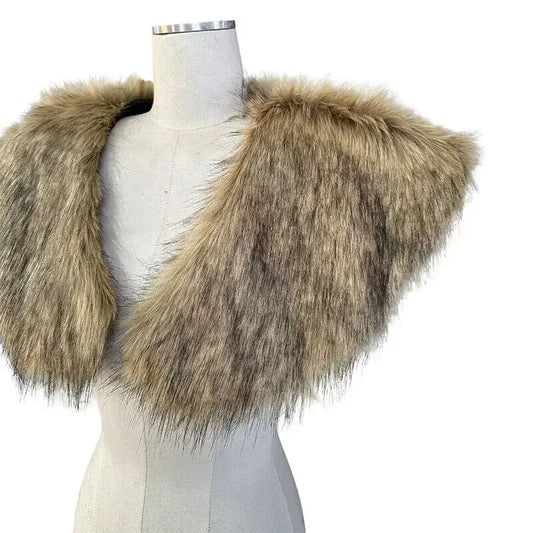 Faux Fur Cape