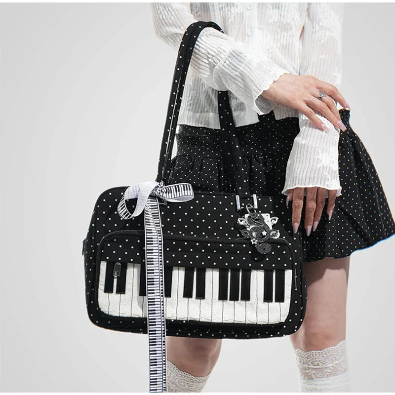 Piano Polka Dot Bag