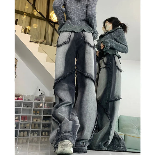 Thermojeans mit hoher Taille