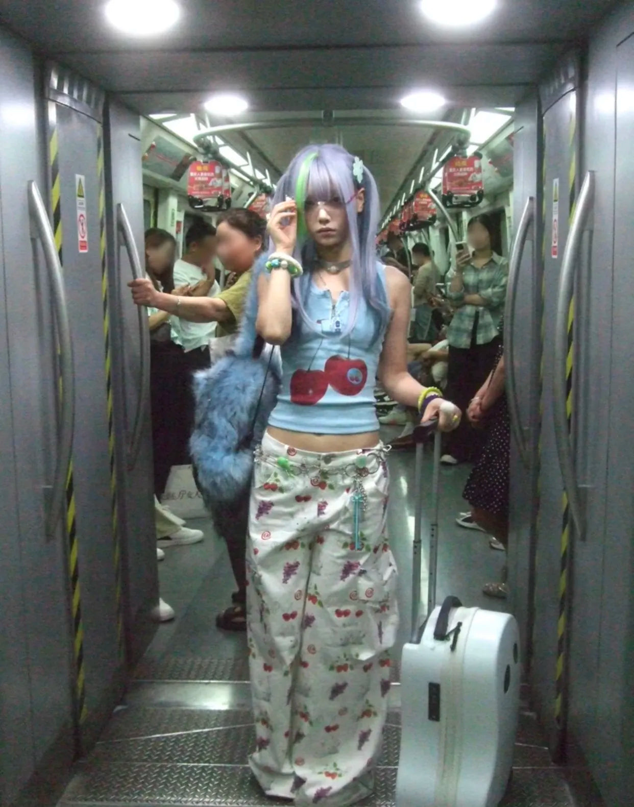 Cherry Cropped Shirt