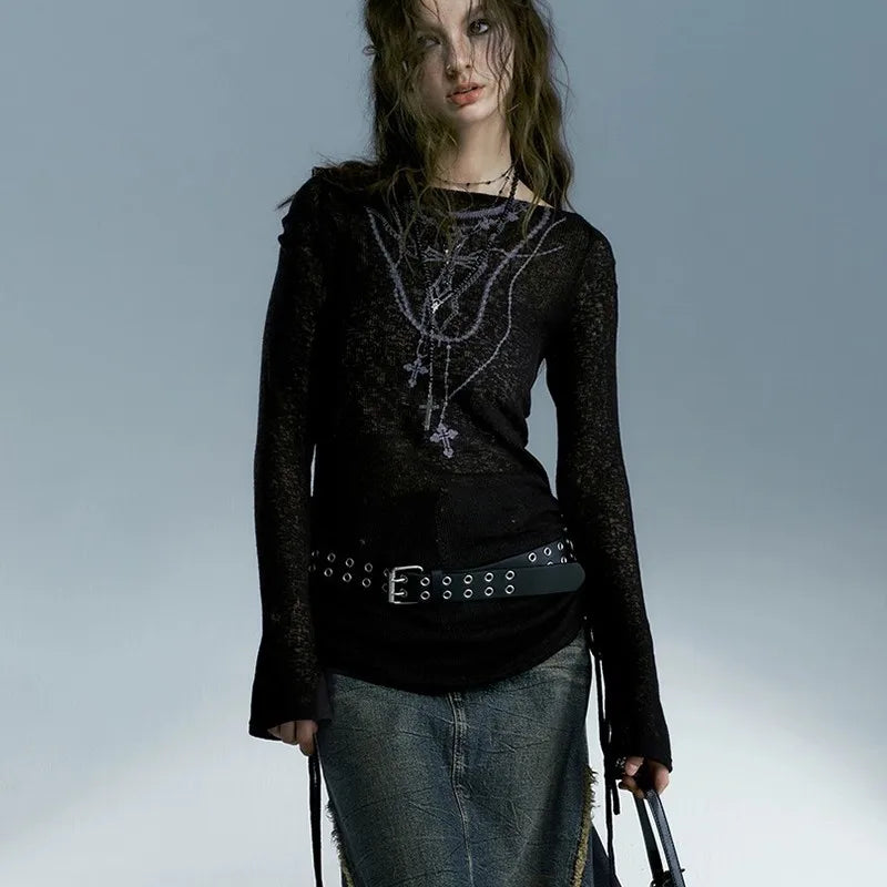 Manga larga grunge