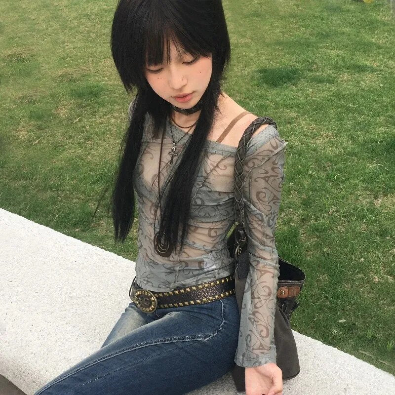 Sheer vintage top