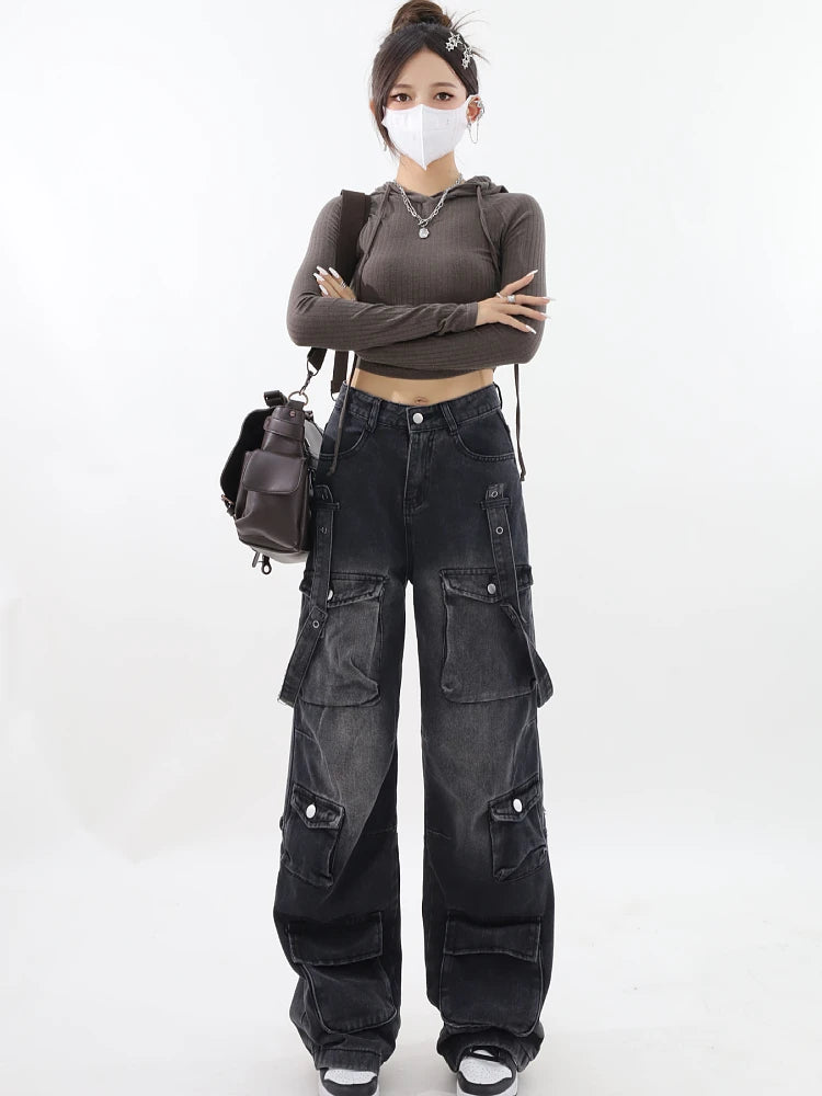 Baggy patchwork jeans