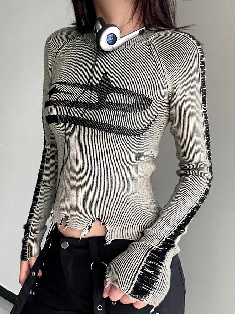 Ripped Harajuku long sleeve