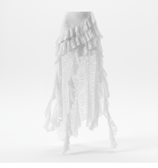 Asymmetrischer Spitzenrock