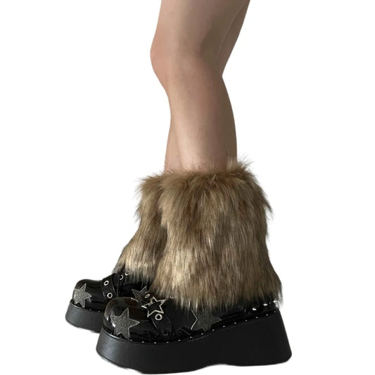 Faux Fur Legwarmers