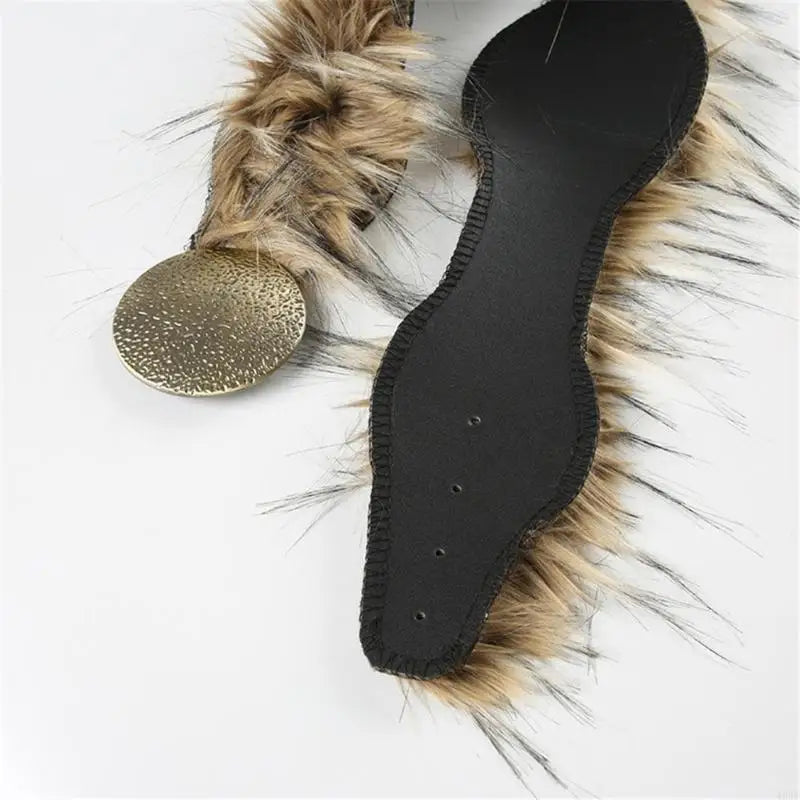 Fluffy Faux Fur Gürtel