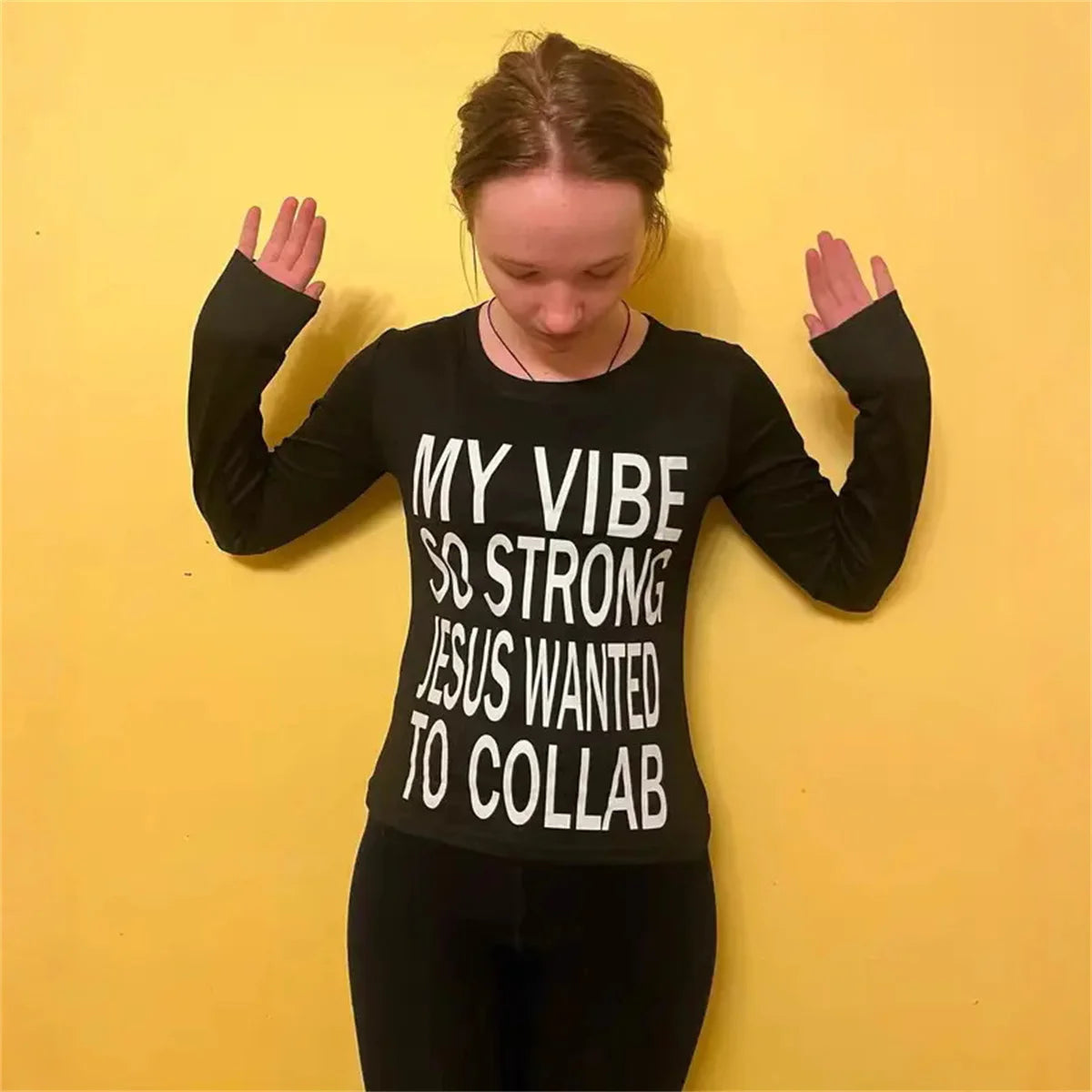 My vibe printed Longsleeve