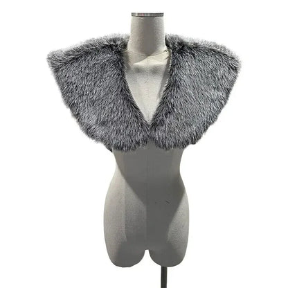 Faux Fur Cape