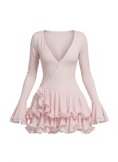 Minikleid mit Rüschen