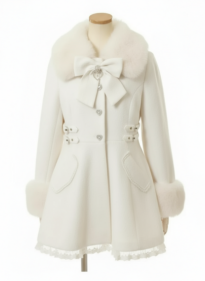 Supersüßer Wintermantel aus Kunstpelz