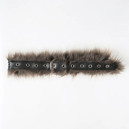 Faux Fur Belt