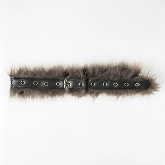 Faux Fur Belt