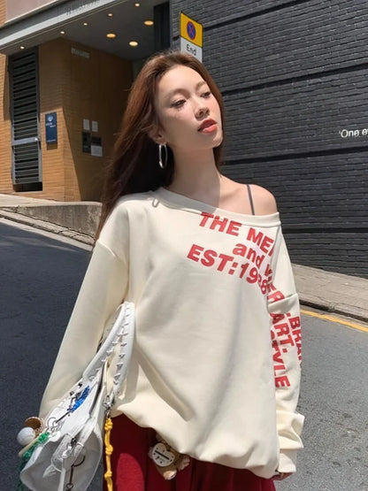 Oversize Longsleeve mit Print