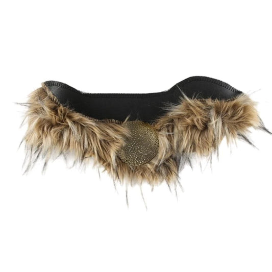 Fluffy Faux Fur Gürtel