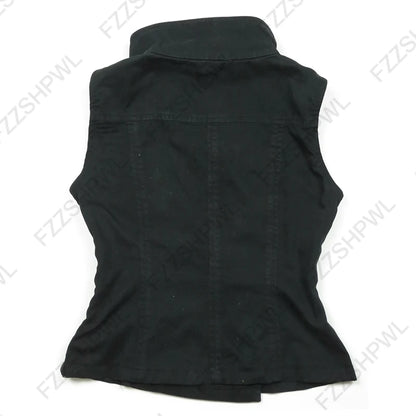 Sleeveless Button Up
