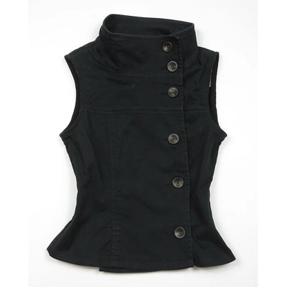 Sleeveless Button Up