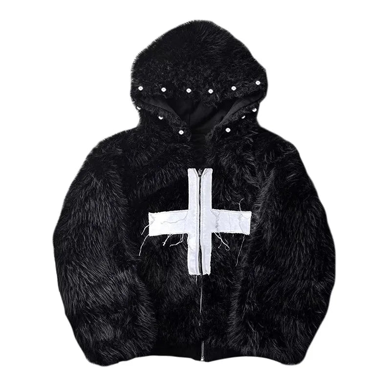 Faux Fur Cross Winterjacke