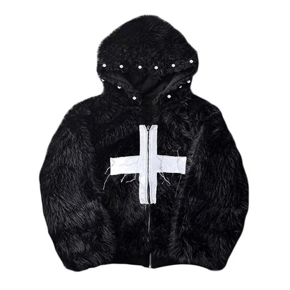 Faux Fur Cross Winterjacke