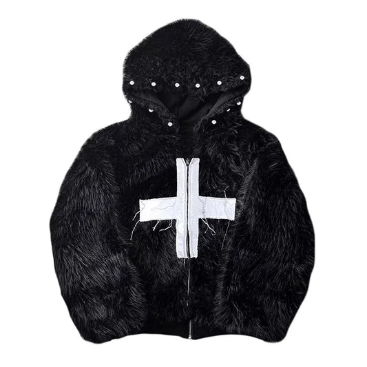 Faux Fur Cross Winterjacke