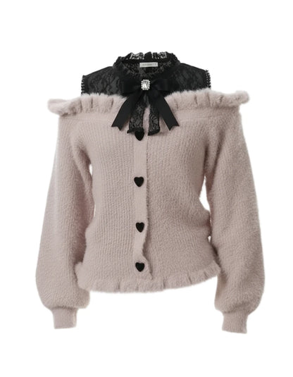 Coquette Sweater mit Schleifen