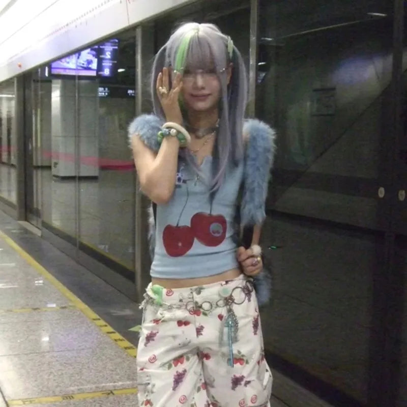 Cherry Cropped Shirt