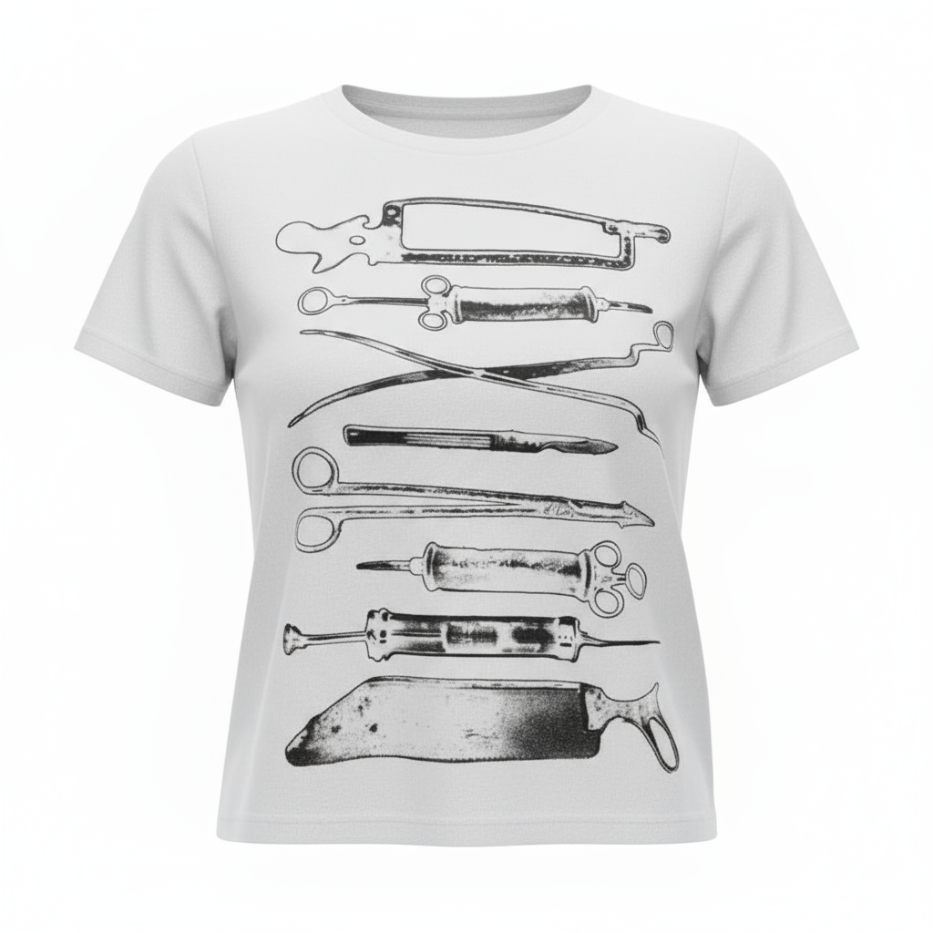 Doc Print Cropped Shirt