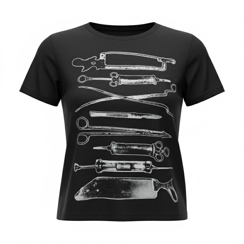 Doc Print Cropped Shirt