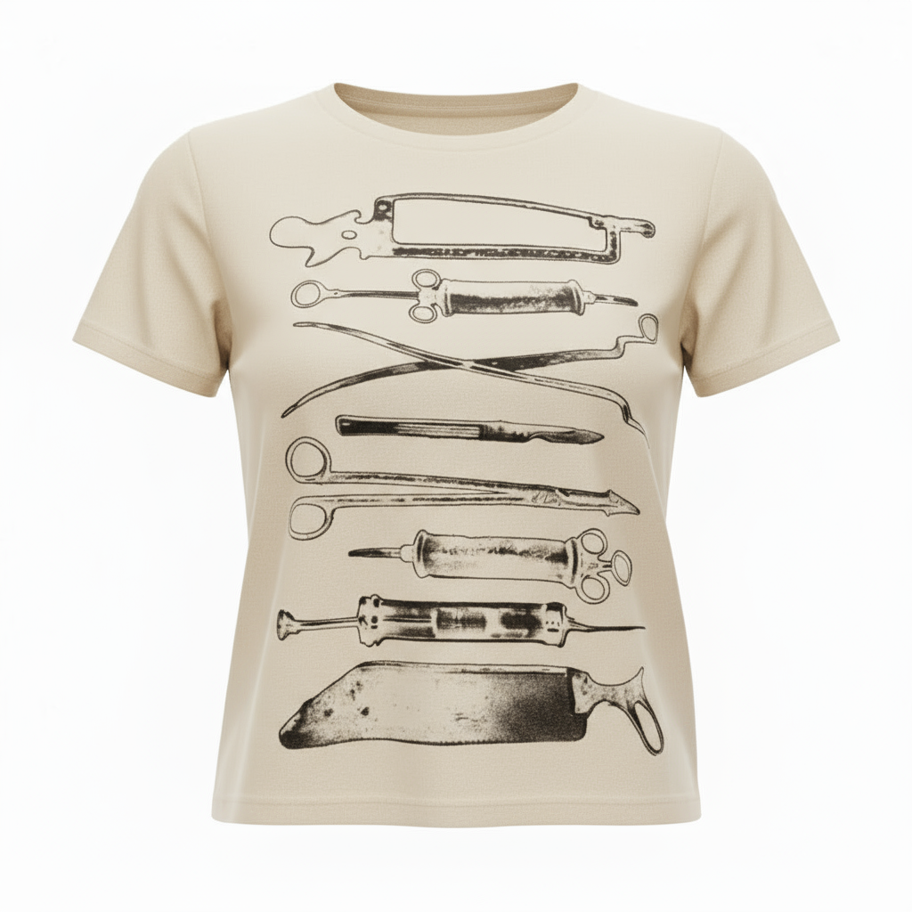 Doc Print Cropped Shirt