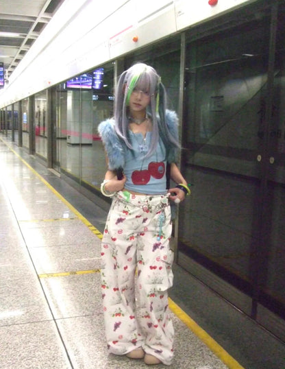 Cherry Cropped Shirt