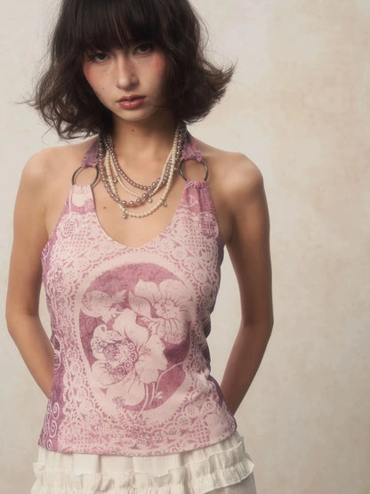 Flower Neckholder Top