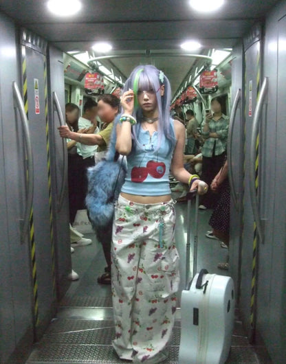 Cherry Cropped Shirt