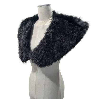 Faux Fur Cape